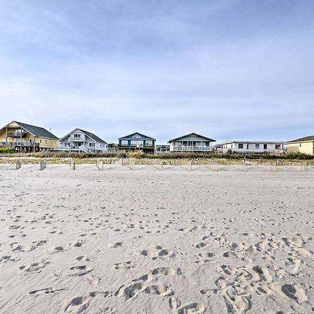 Pet-Friendly Second Row House Steps To Beach! Holden Beach Exterior foto