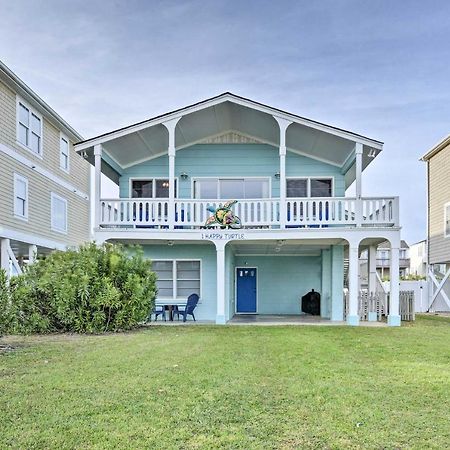 Pet-Friendly Second Row House Steps To Beach! Holden Beach Exterior foto