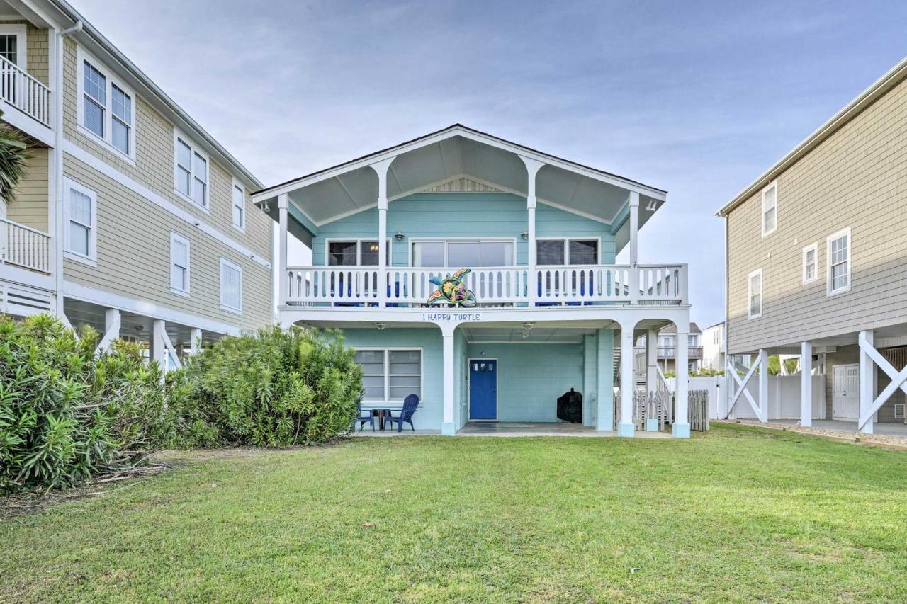 Pet-Friendly Second Row House Steps To Beach! Holden Beach Exterior foto