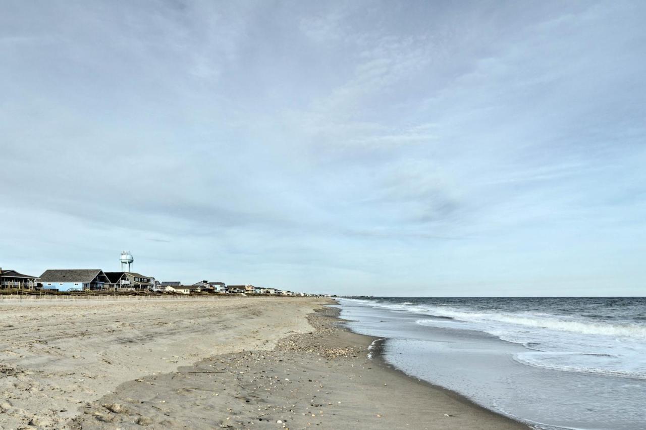 Pet-Friendly Second Row House Steps To Beach! Holden Beach Exterior foto