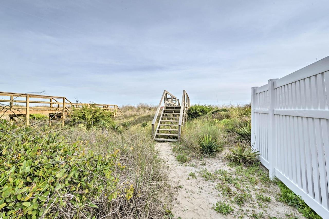 Pet-Friendly Second Row House Steps To Beach! Holden Beach Exterior foto