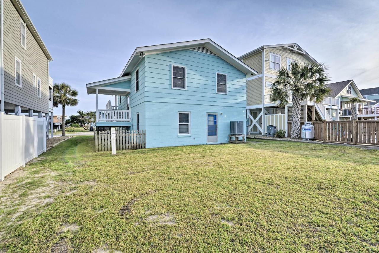 Pet-Friendly Second Row House Steps To Beach! Holden Beach Exterior foto