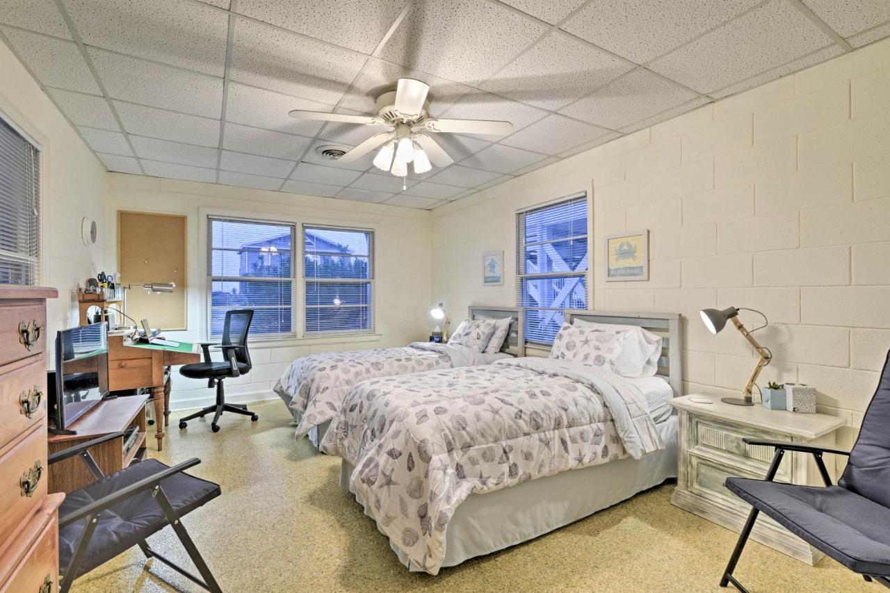 Pet-Friendly Second Row House Steps To Beach! Holden Beach Exterior foto